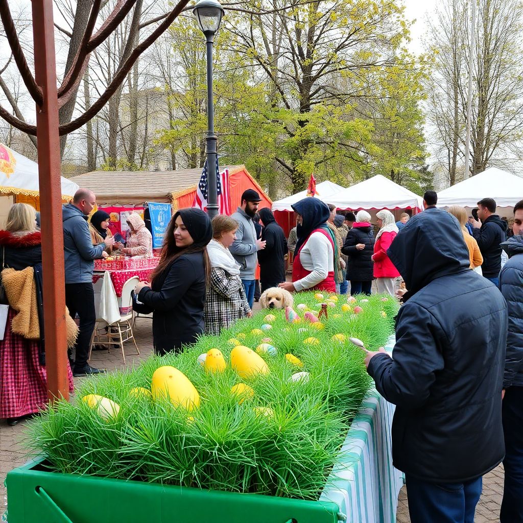 Пасхальные ярмарки в Астрахани и атмосферные ярмарочные площади города