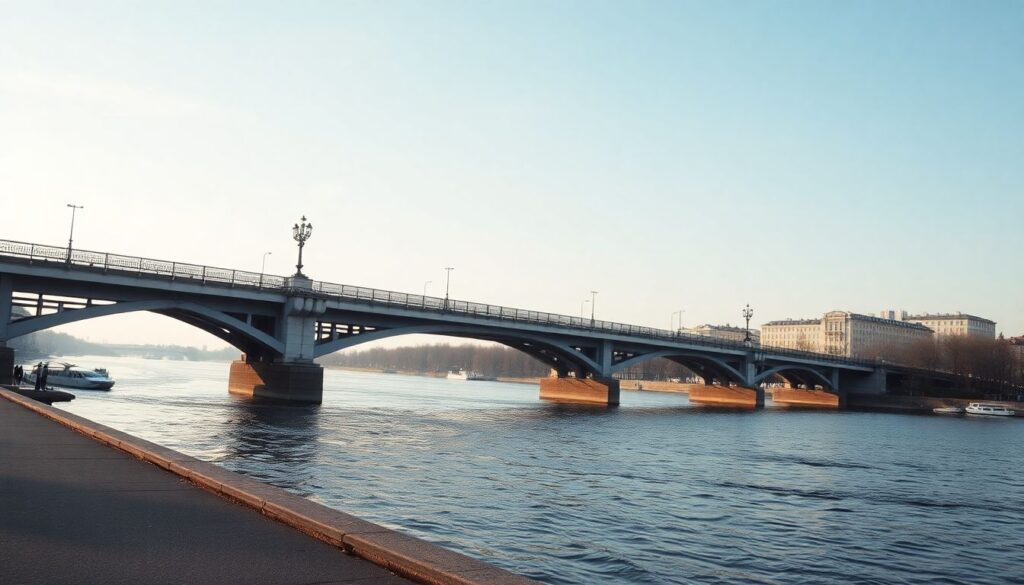 Красота старых линий Твери: мосты и набережные - иллюстрация