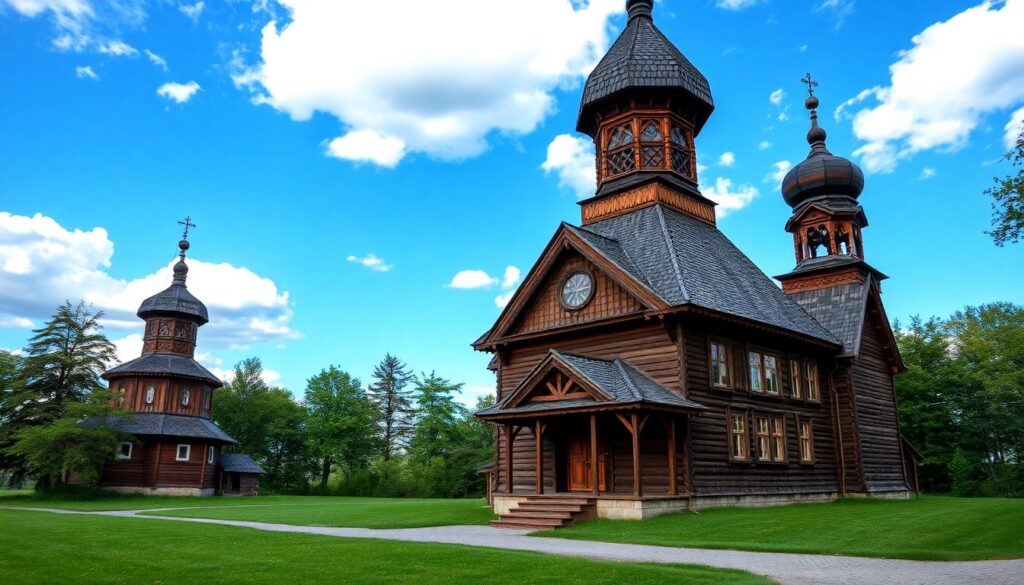 Историческая Карелия: старые храмы и деревянная архитектура - иллюстрация
