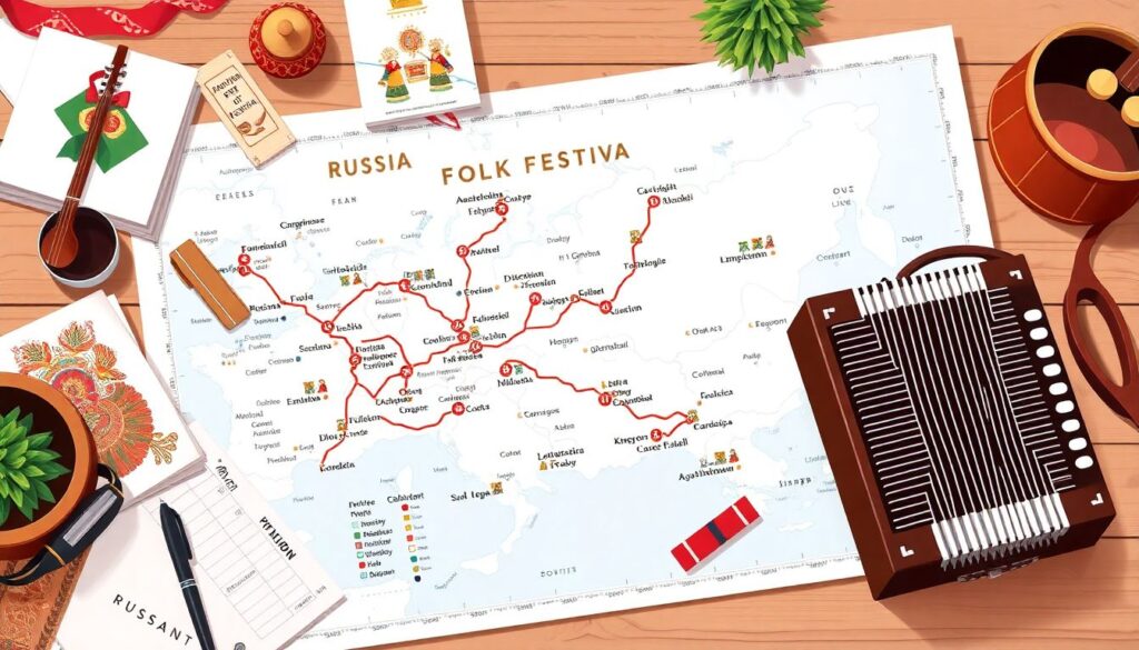 Фестивали фольклора: маршруты по городам и деревням - иллюстрация