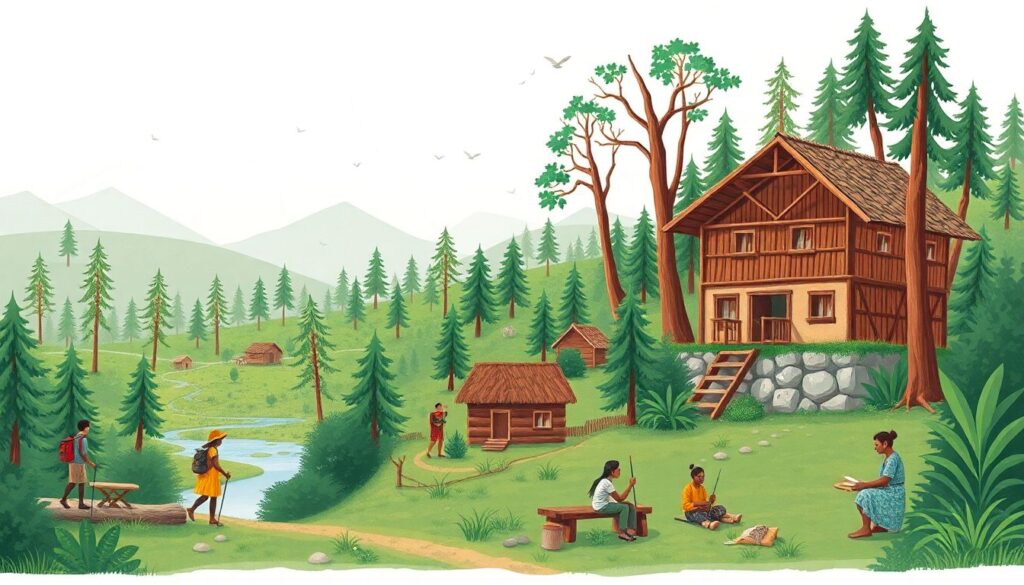 Города и села Республика Марий Эл: леса - иллюстрация