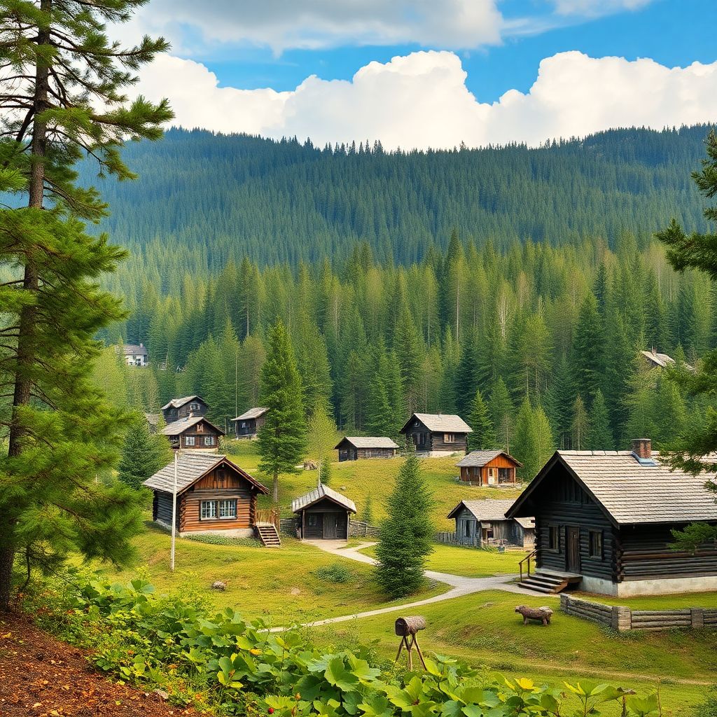 Города и села Республики Марий Эл среди живописных лесов и природы