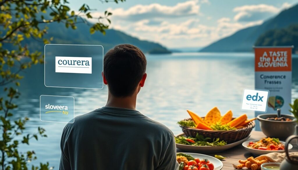 озера и национальная кухня - иллюстрация