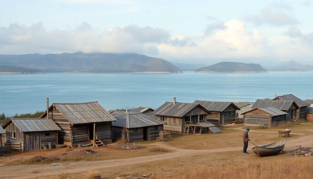 Города и села Сахалинской области: суровые берега и рыбная промышленность - иллюстрация