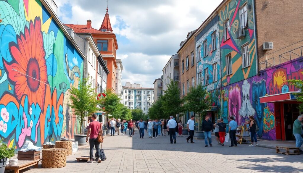 Фестивали уличного искусства: маршруты по городам России - иллюстрация