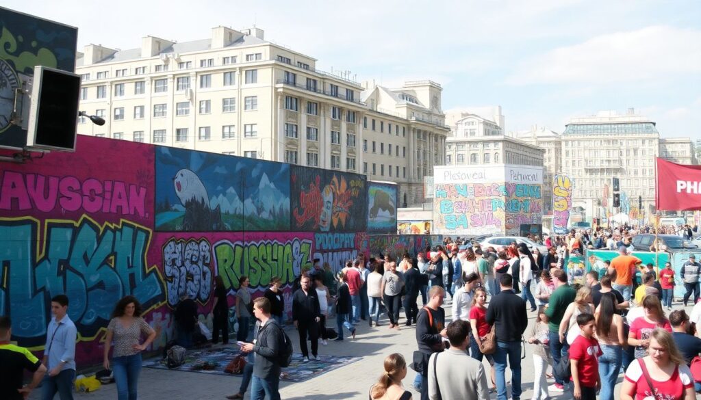 Фестивали уличного искусства: маршруты по городам России - иллюстрация