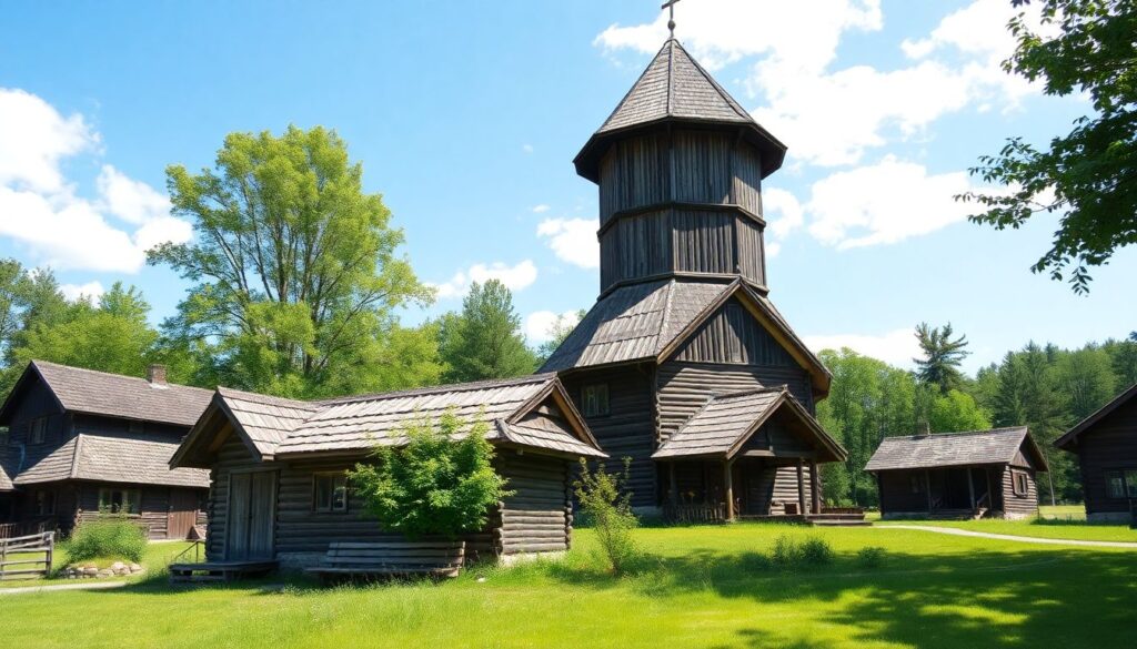 Города и села Архангельской области: побережье Белого моря и леса - иллюстрация