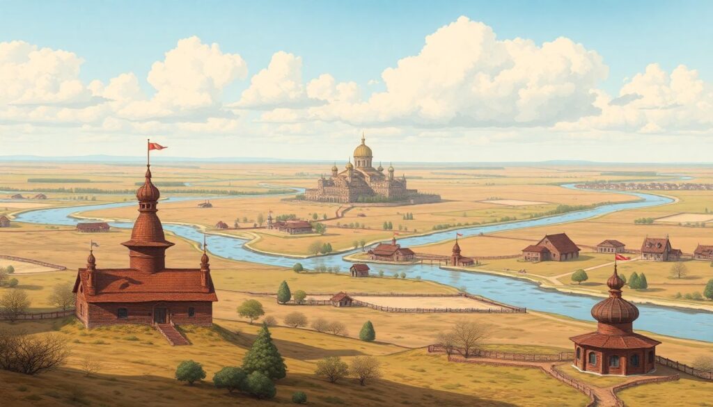 Города и села Оренбургской области: степи и старые казачьи станицы - иллюстрация