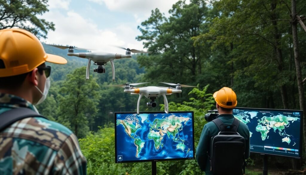 озера и заповедники - иллюстрация