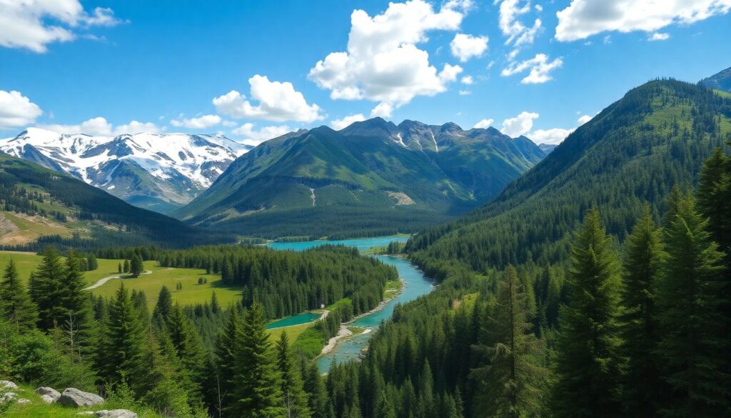 Национальные парки Краснодарского края: горы и долины - иллюстрация