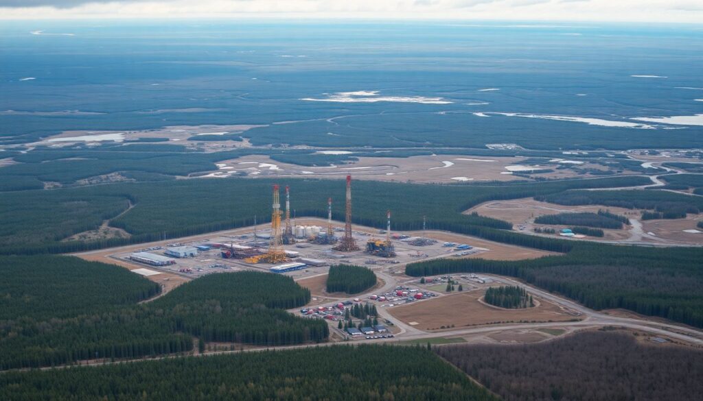 Города и села Ханты-Мансийского автономного округа: тундра и нефтяные города - иллюстрация