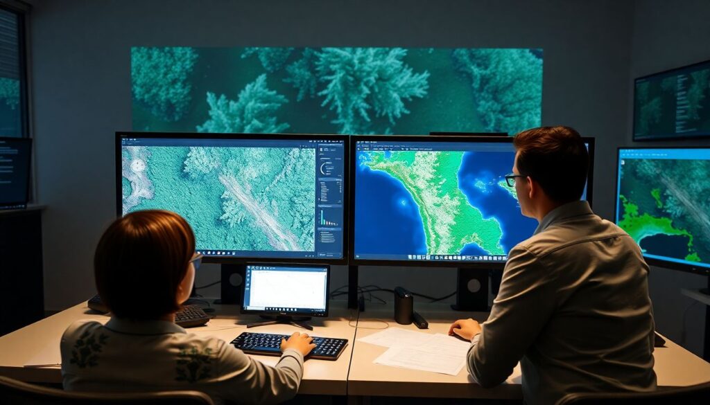 море и леса - иллюстрация