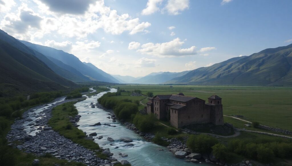 Неизвестные маршруты по Республике Хакасия: панели и пейзажи - иллюстрация