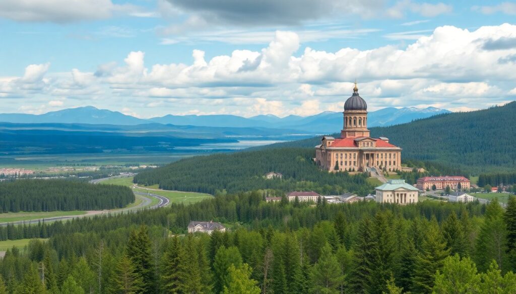 Города и села Новосибирской области: степи и тайга - иллюстрация