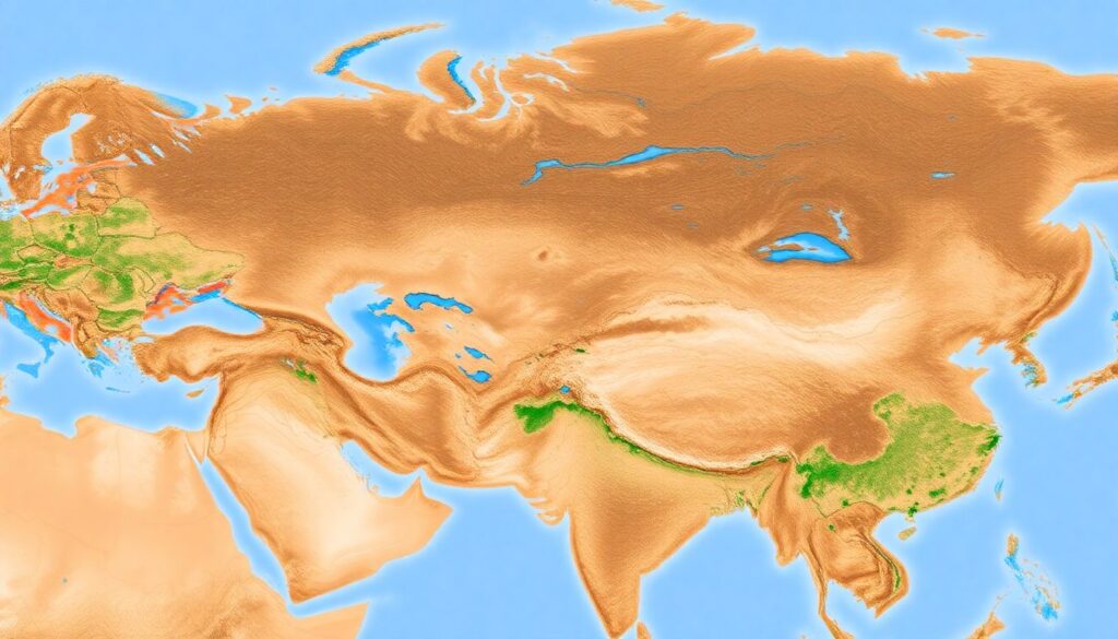 озера и степи - иллюстрация