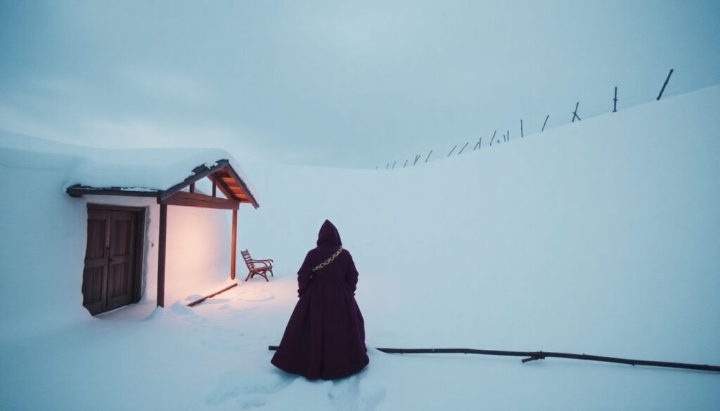 Исторические маршруты по Алтайскому краю: шорские застывшие дворы - иллюстрация