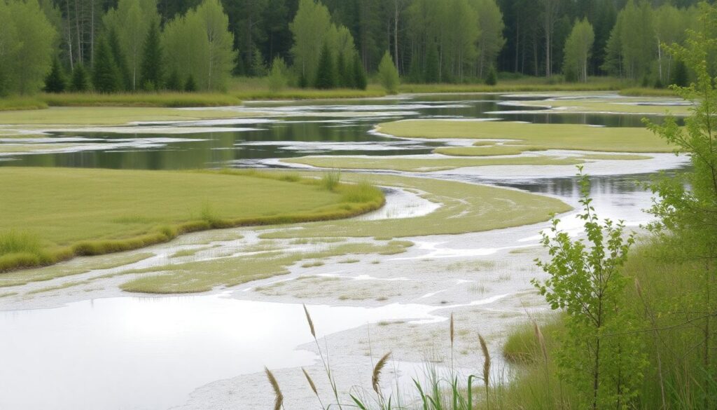 Национальные парки Ульяновской области: березовые рощи и пруды - иллюстрация