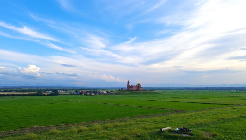 Города и села Омской области: степные горизонты и речки - иллюстрация