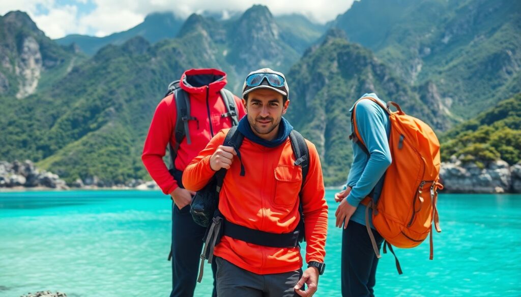 дальневосточная акула и горы - иллюстрация