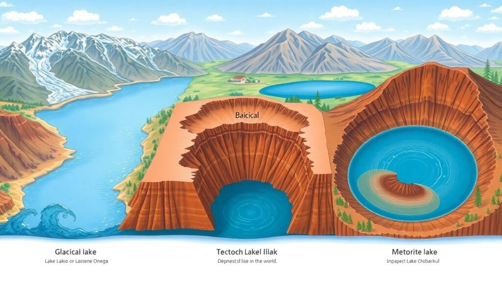 источники и озера - иллюстрация