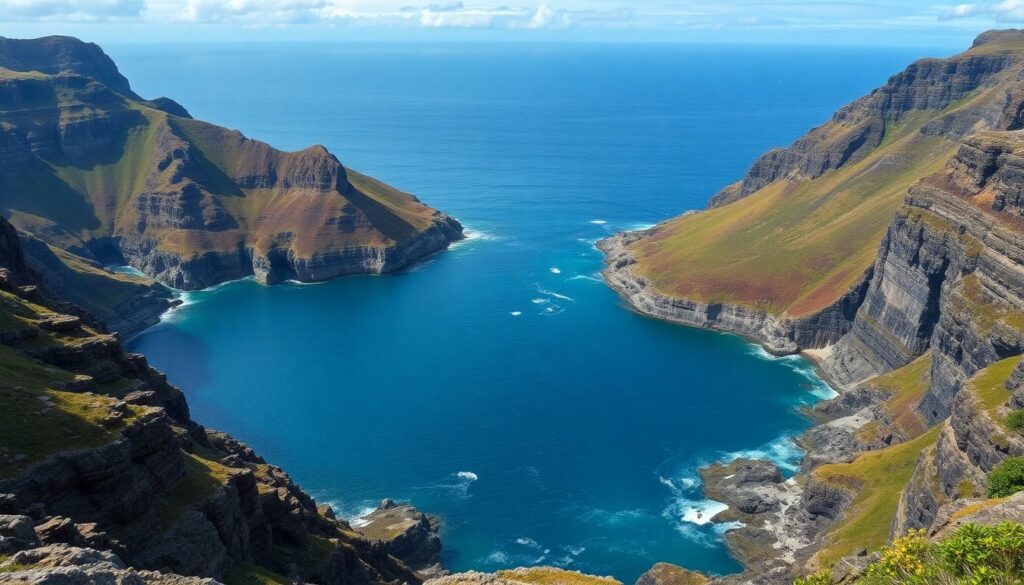 бухты и скалы - иллюстрация