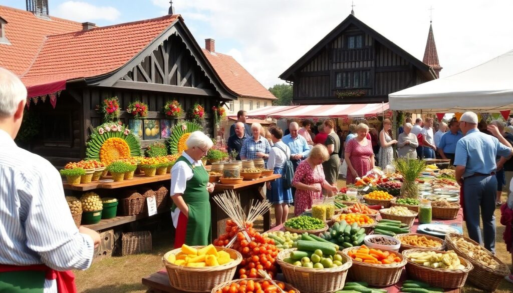 Фестивали с традиционной кухней: маршруты по городам и деревням - иллюстрация