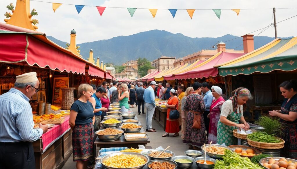 Фестивали с традиционной кухней: маршруты по городам и деревням - иллюстрация