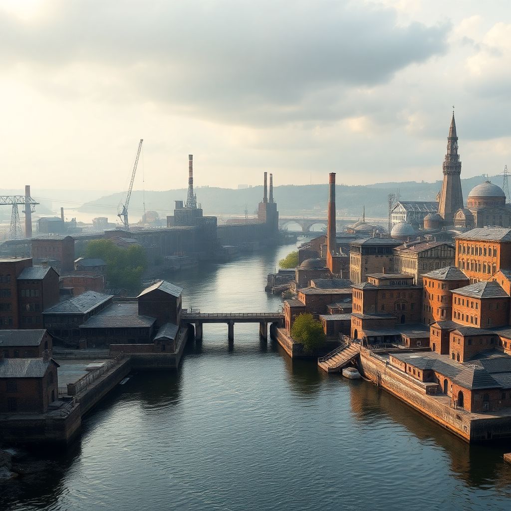 Реки и памятники индустриализации в истории развития промышленности России