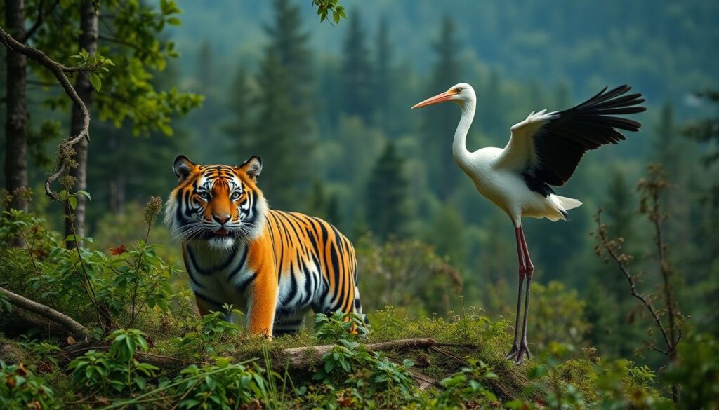 Национальные парки Еврейской автономной области: тайга и приморский ландшафт - иллюстрация