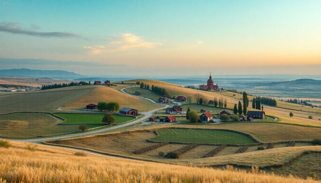 Города и села Белгородской области: степь - иллюстрация