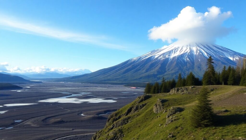 Пейзажи Камчатки: тропы вулканических долин и чайниковые источники - иллюстрация