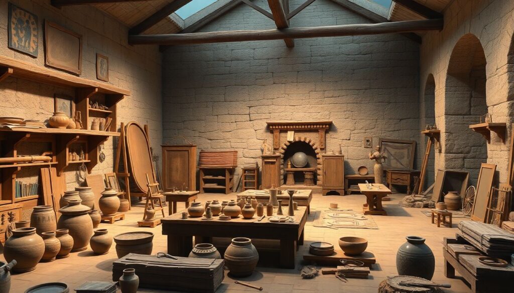 археология и ремесла - иллюстрация