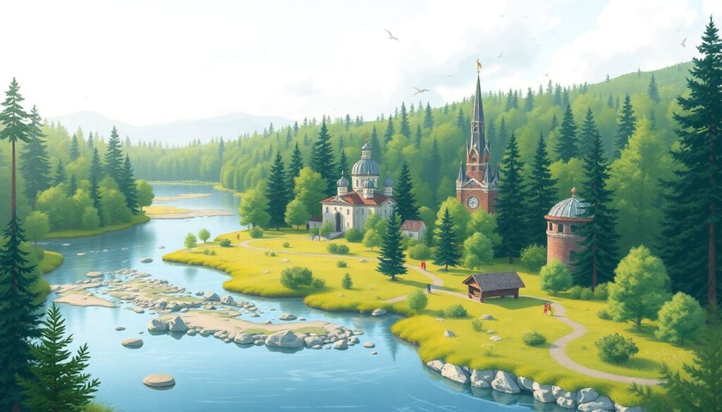 Национальные парки Челябинской области: горы и реки - иллюстрация