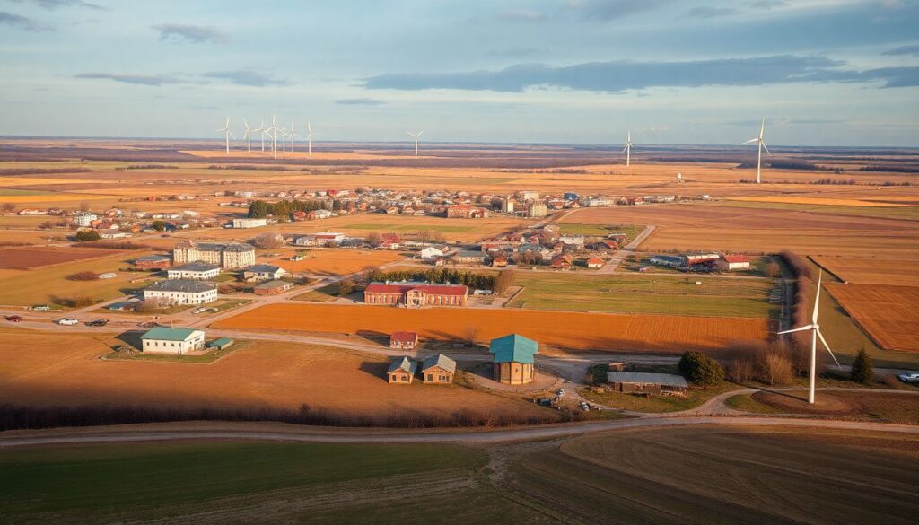 Города и села Омской области: степь - иллюстрация