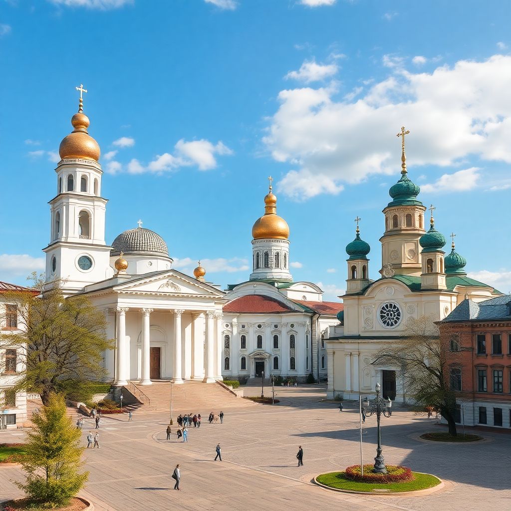 Города и села Калужской области: история соборов и современность площадей