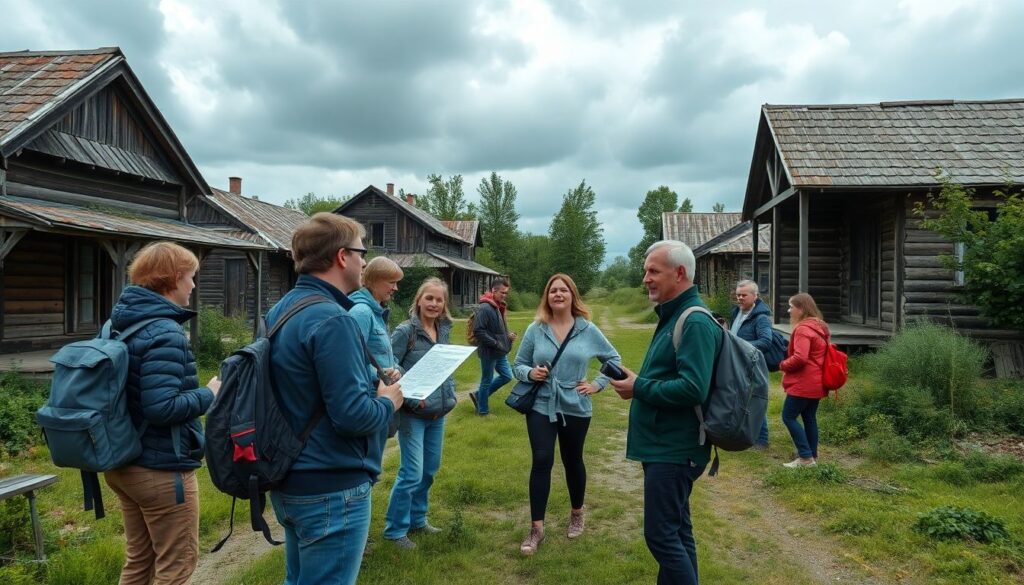 Путешествия по заброшенным городкам и поселкам России - иллюстрация