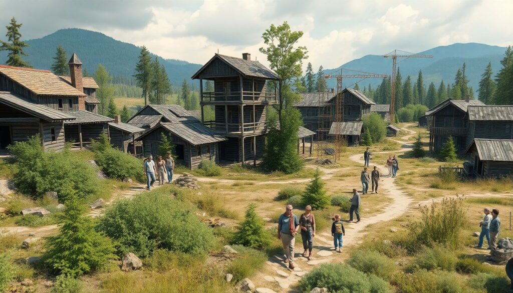 Путешествия по заброшенным городкам и поселкам России - иллюстрация