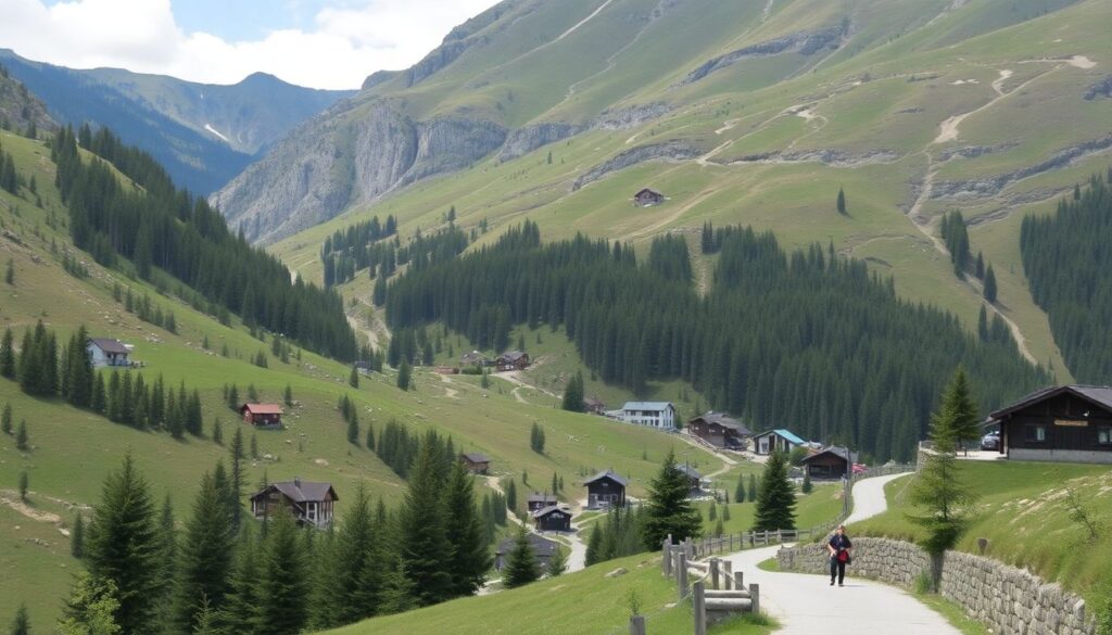 долины и гостеприимство - иллюстрация