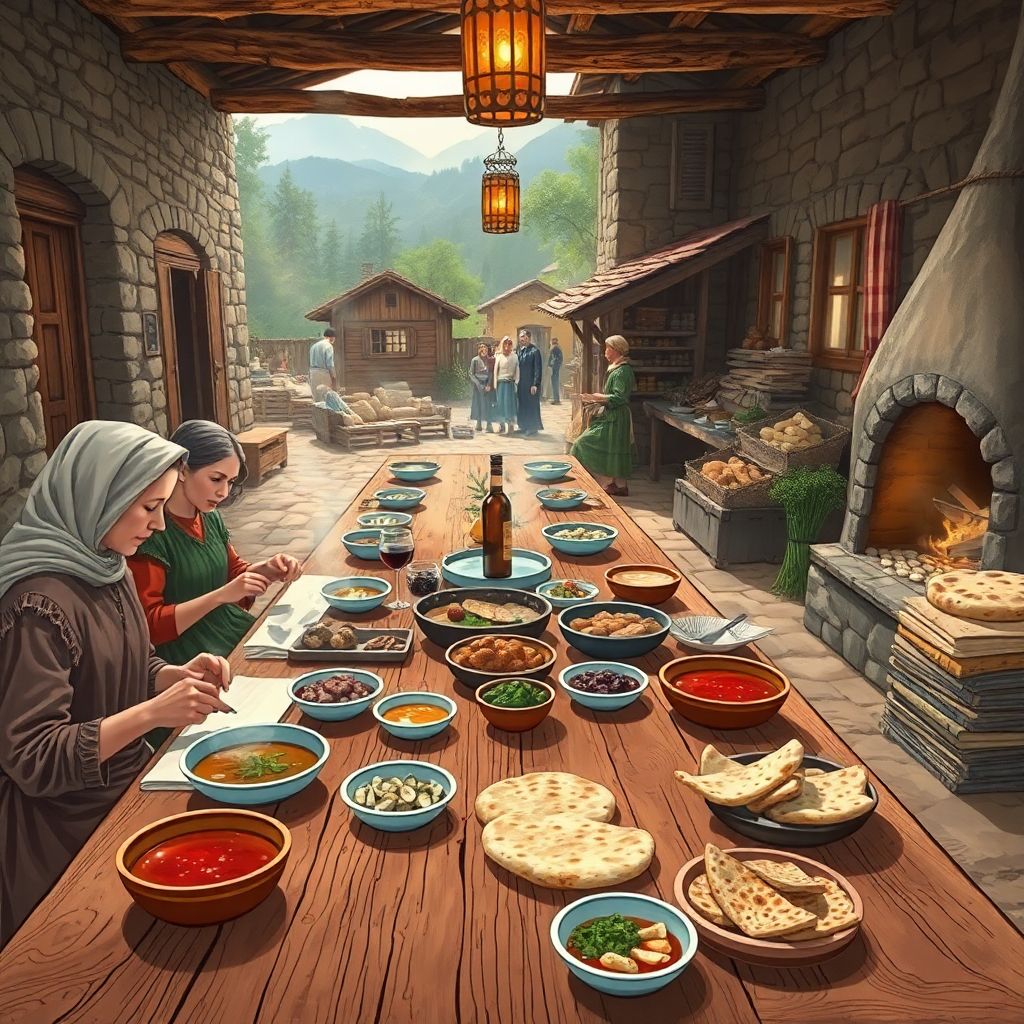 Кулинарные путешествия по Кавказу: где пробовать хинкал и чурек