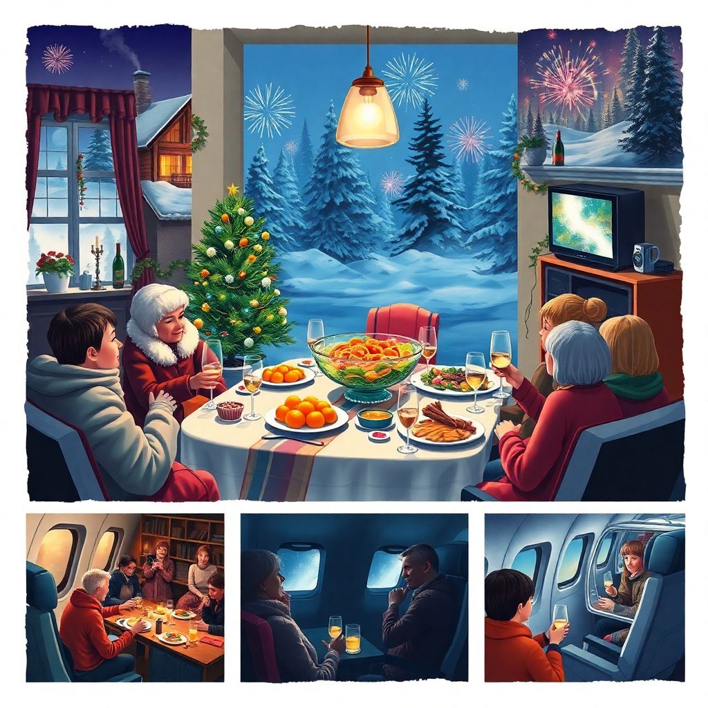 Где россияне встречают Новый год: дома с оливье или в поездке в Кению