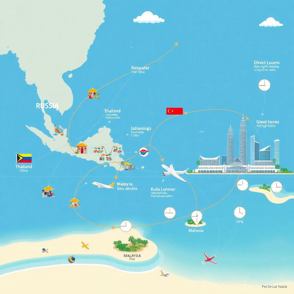 Почему Малайзия остаётся вне маршрутов россиян: дорогой перелёт и отдых