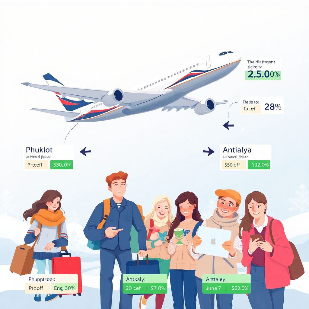 Зимняя распродажа Аэрофлота: реальные скидки на Пхукет, Санью и Анталью