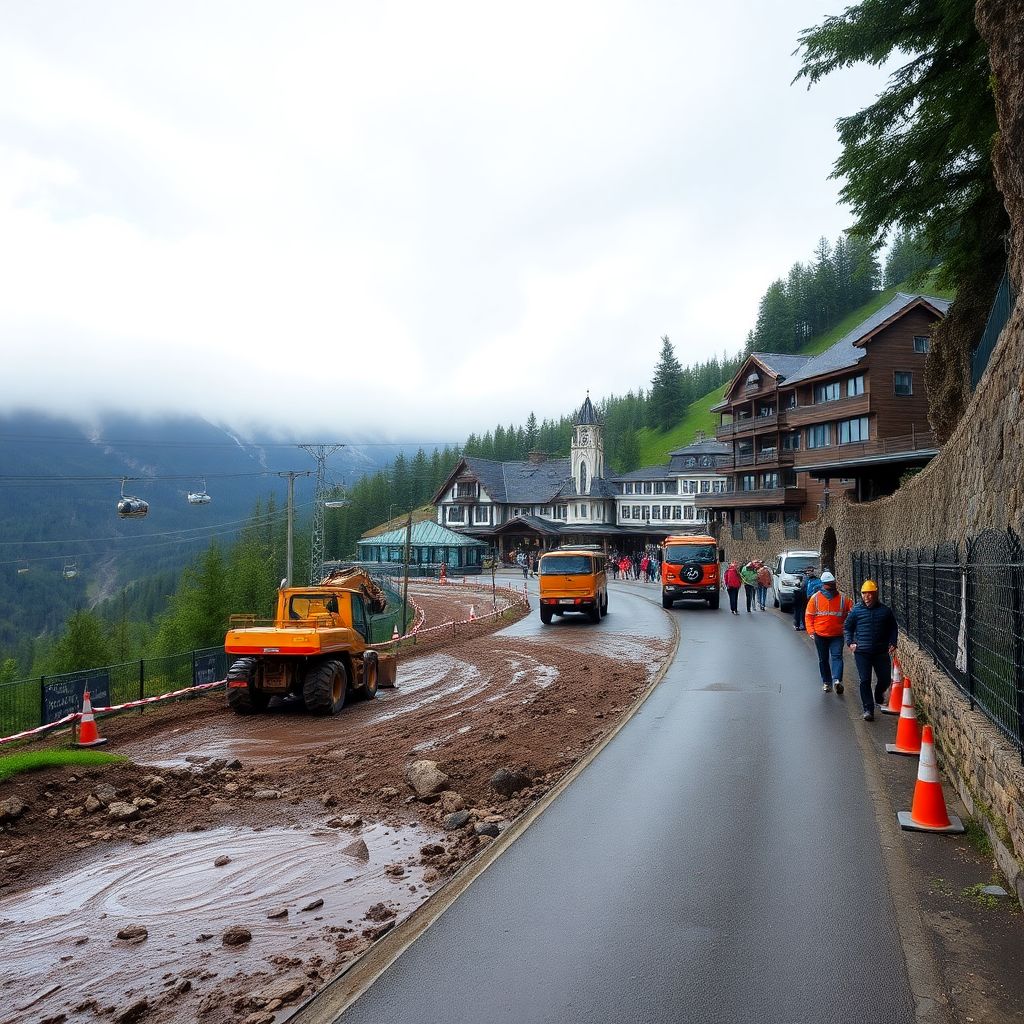 Сель у Роза Хутор в Сочи: дорога к курорту открыта, отдых безопасен