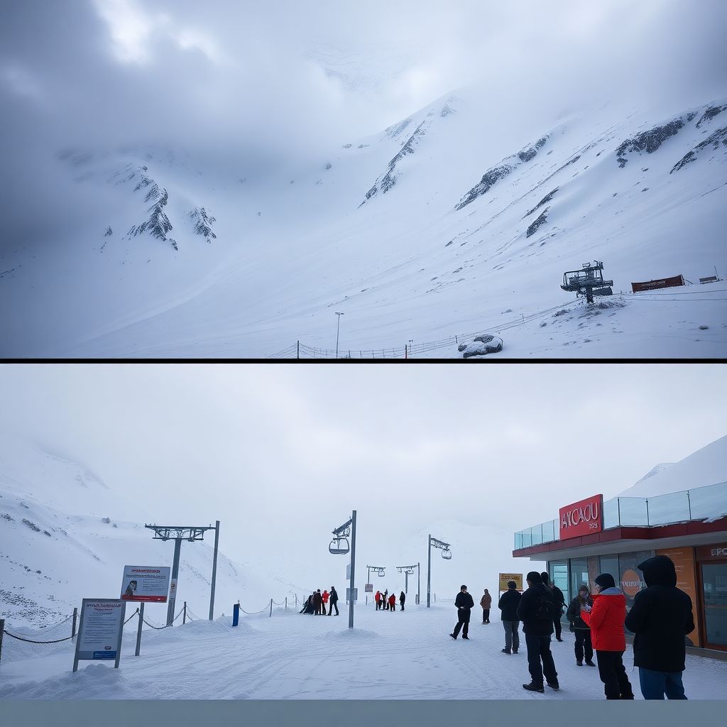 Горнолыжный курорт «Эльбрус» временно закрыт из‑за высокой лавинной опасности