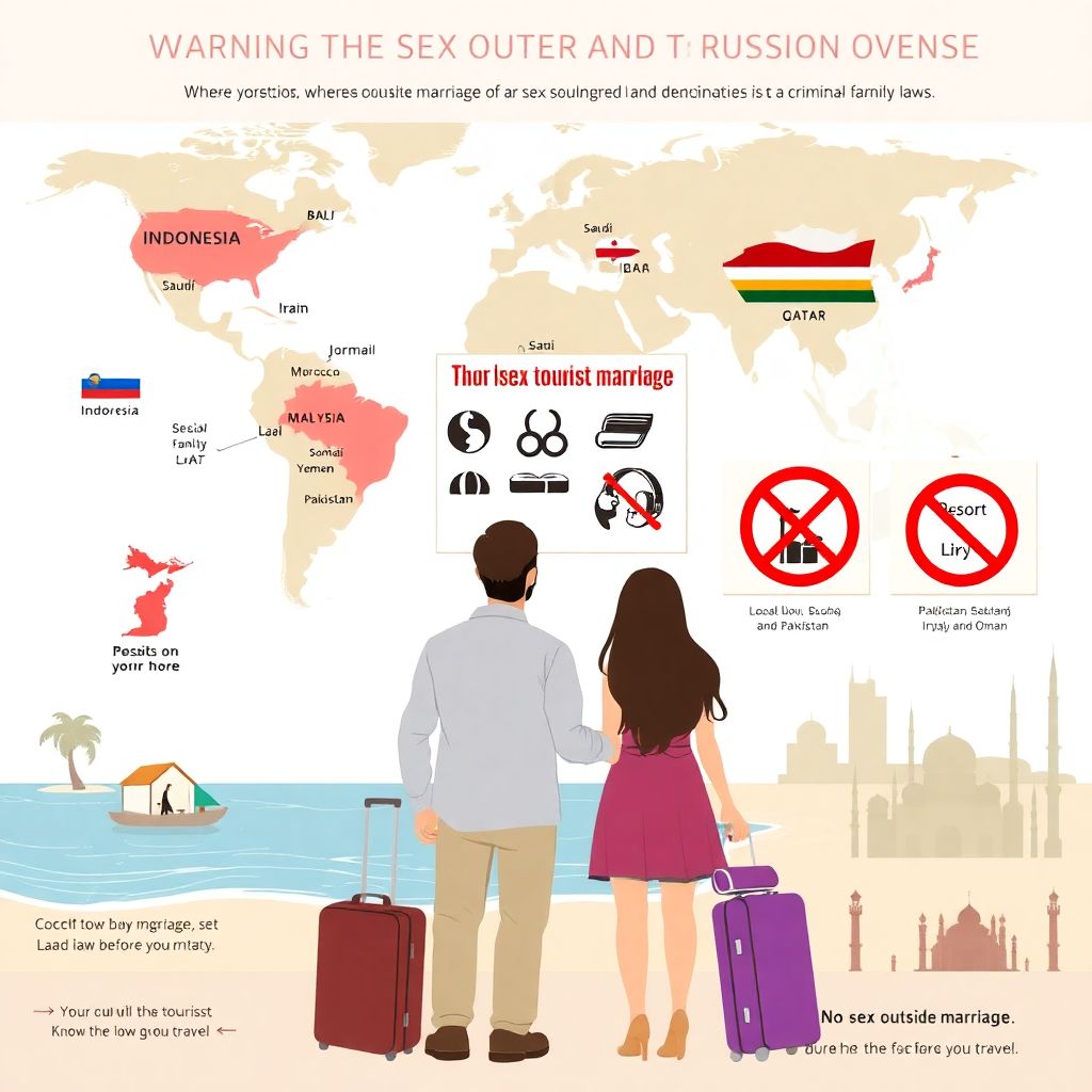 Популярные туристические страны с запретом на секс вне брака и риск суда