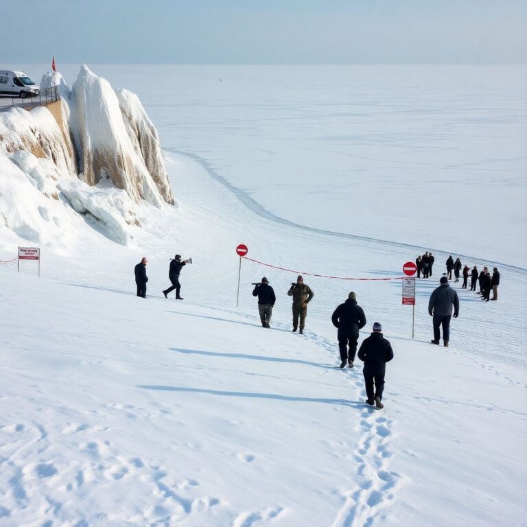 Замерзшая Балтика в Пионерском: опасные селфи, тонкий лед и штрафы
