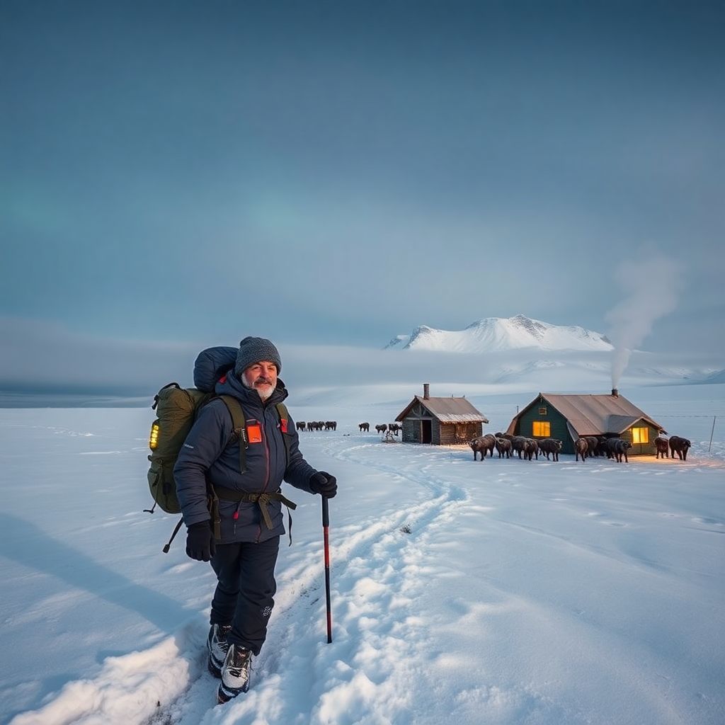 Турист из Швейцарии в зимнем походе по Якутии: путь к горе Победа и цена риска