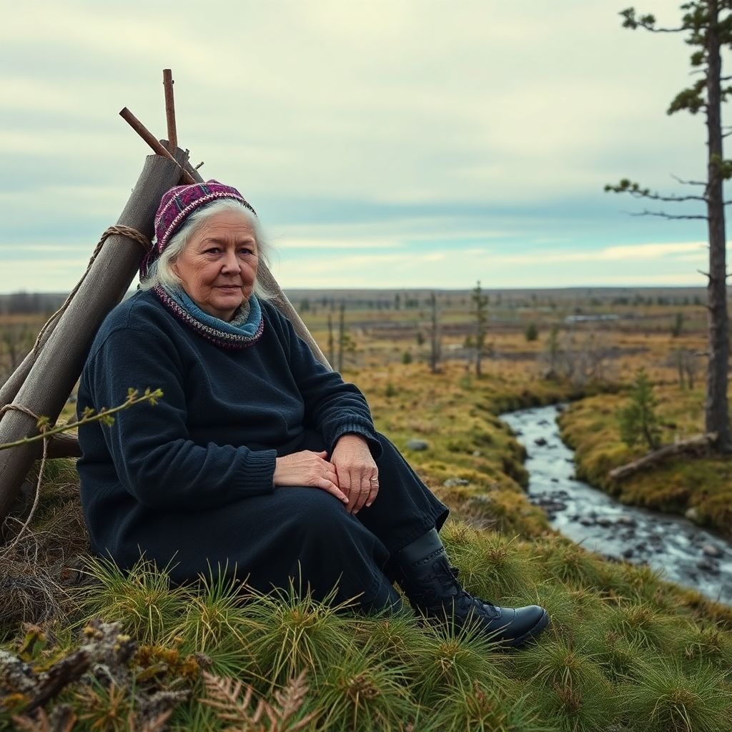 Россиянка показала жизнь пенсионерки в чуме под Салехардом: вода из ручья