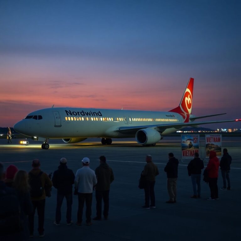 Самолеты nordwind во Вьетнам: суточная задержка рейса и остановки