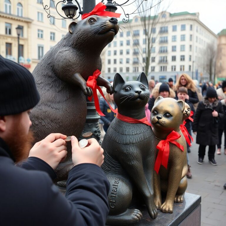 Необычные обряды сибирских городов: суслики в парче, чугунные коты и ворота